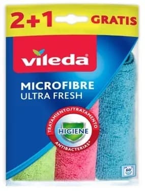Ściereczka z jonami srebra VILEDA MIKROFIBRA ULTRA FRESH (3szt.)