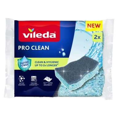 Zmywak wiskozowy z enzymami Vileda Pro Clean (2szt.)
