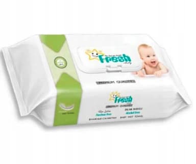 CHUSTECZKI NAWILŻANE FRESH BABY ZIELONE Z KLIPSEM 72 SZT CHUSTECZKI NAWILŻANE FRESH BABY ZIELONE Z KLIPSEM 72 SZT