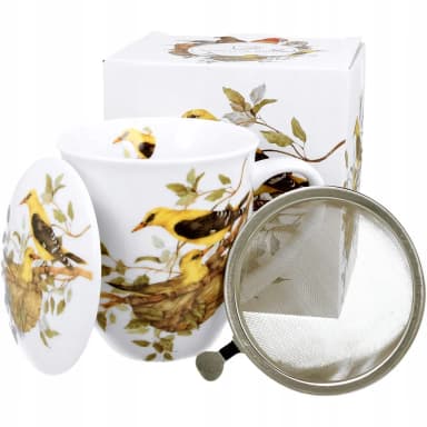 KUBEK Z ZAPARZACZEM PTASI ŚWIAT WILGI 400ML KUBEK Z ZAPARZACZEM PTASI ŚWIAT WILGI 400ML