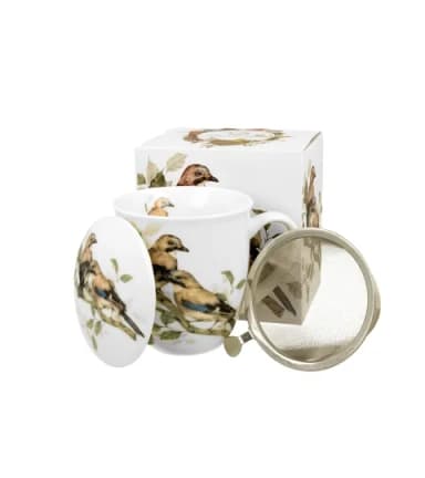 KUBEK Z ZAPARZACZEM PTASI ŚWIAT SÓJKI 400ML KUBEK Z ZAPARZACZEM PTASI ŚWIAT SÓJKI 400ML